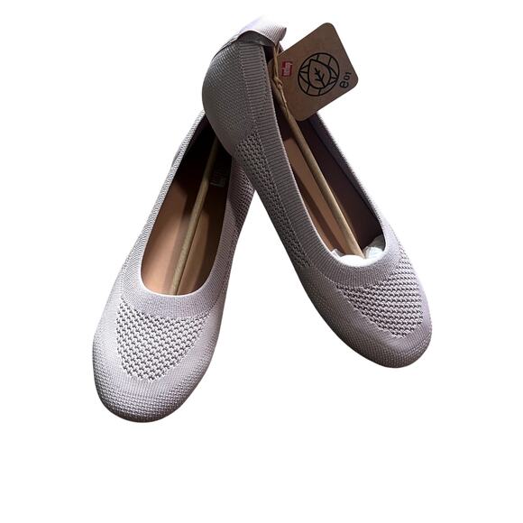 FitFlop Women's Allegro Multi-Knit Ballet Flat, Soft Lilac Sz 8 - Picture 1 of 8